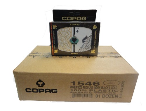 Astuccio copag nero - 1, nero/oro